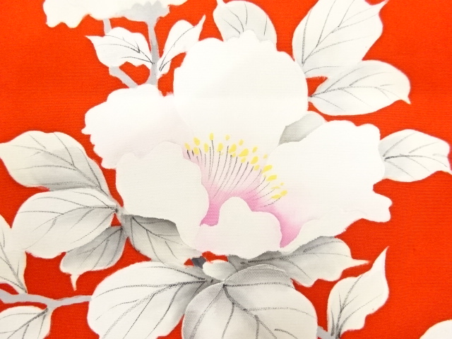 JAPANESE KIMONO / ANTIQUE NAGOYA OBI / SHIOZE / BRANCH FLOWER